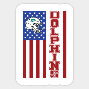 Dolphins Football Team Sticker